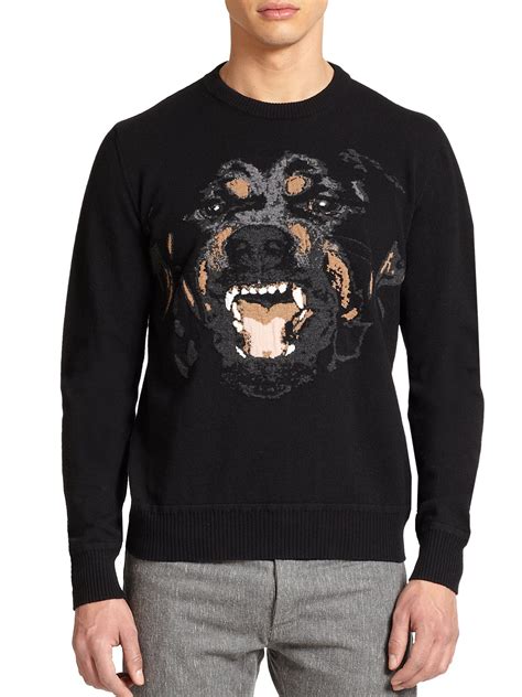 givenchy rottweiler crystal accent sweater|givenchy rottweiler hoodie.